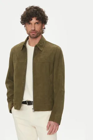 HUGO BOSS Kurtka skórzana H-Malbano5 50528014 Regular Fit