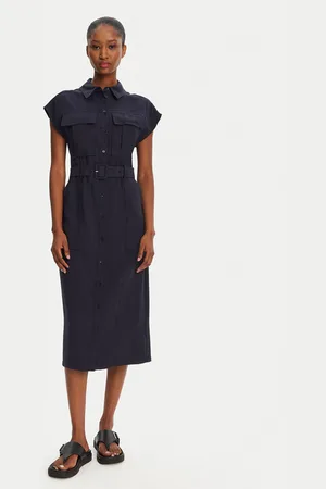 Patrizia Pepe Sukienka koszulowa 2A2870/A573-C789 Regular Fit