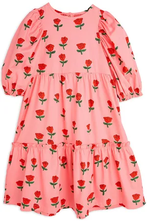 Mini Rodini Sukienka codzienna Roses 2515010528 Regular Fit