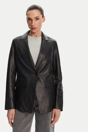 Serge Pariente Kurtka skórzana Caprice Slim Fit