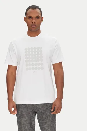 HUGO BOSS T-Shirt Tee Print Striped C 50537845 Relaxed Fit