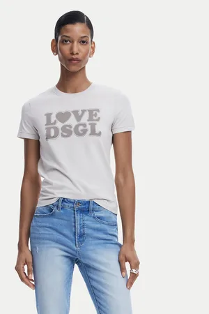 Desigual T-Shirt Love Dsgl 25SWTK10 Regular Fit