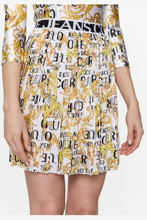 VERSACE Spódnica plisowana 74HAE820 Regular Fit