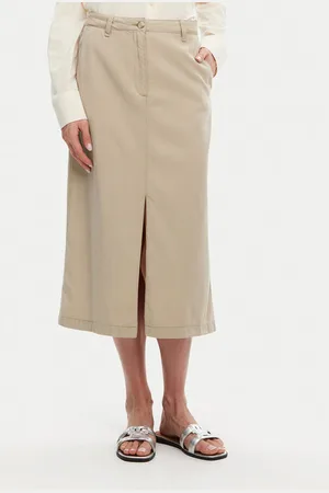 Tommy Hilfiger Spódnica midi WW0WW44726 Regular Fit