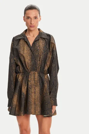 Norma Kamali Sukienka codzienna ST4243PHA71302 Relaxed Fit