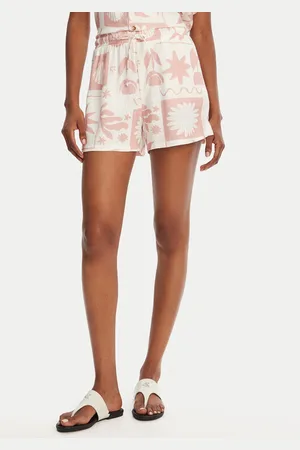Banana Moon Szorty materiałowe William Floreal MHW03 Loose Fit