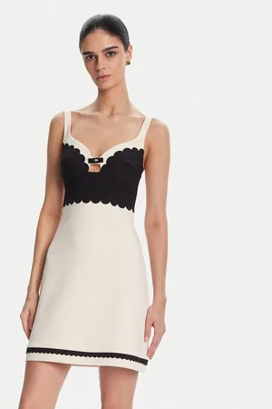 Elisabetta Franchi Sukienka koktajlowa AB70352E2 Regular Fit