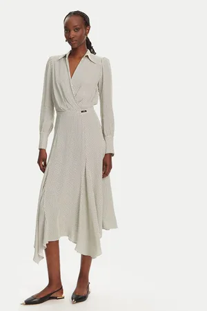 Elisabetta Franchi Sukienka koszulowa AB86552E2 E84 Regular Fit