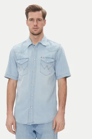 Wrangler Koszula jeansowa Western 112362742 Regular Fit