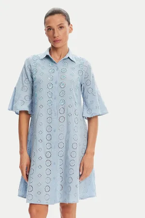 ICONIQUE Sukienka koszulowa IC25-006 Relaxed Fit