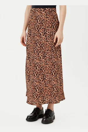 Pieces® Spódnica midi Franan 17116541 Regular Fit
