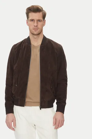 Serge Pariente Kurtka skórzana M888 Regular Fit
