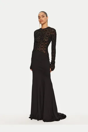 Elisabetta Franchi Sukienka wieczorowa Red Carpet AB65947E2 Regular Fit
