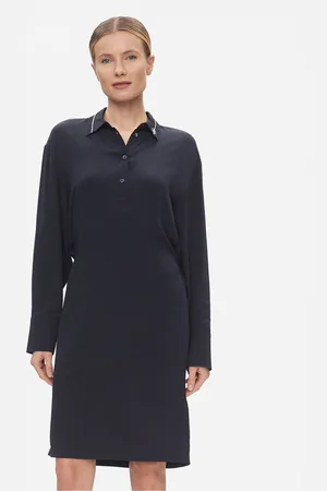 Tommy Hilfiger Sukienka koszulowa Smd Detail Fluid Knee Dress WW0WW41009 Regular Fit