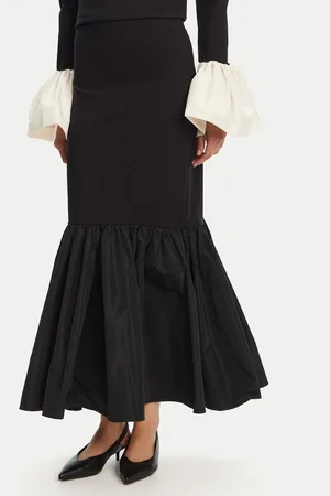 Staud Spódnica maxi Hawthorne R25R6115PF Regular Fit