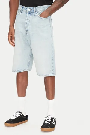 JACK & JONES Szorty jeansowe Ron 12272237 Baggy Fit