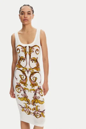 VERSACE Sukienka codzienna 78HAO9P6 Slim Fit
