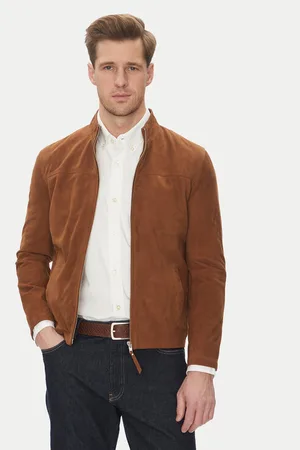 Serge Pariente Kurtka skórzana Sylvino Vs Slim Fit
