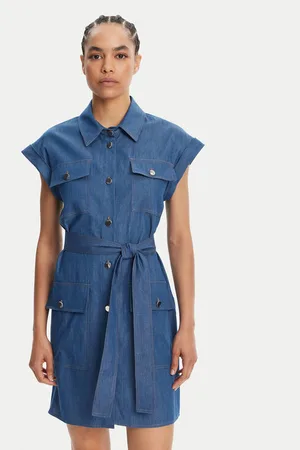 Liu Jo Sukienka jeansowa WA5509 D4695 Regular Fit