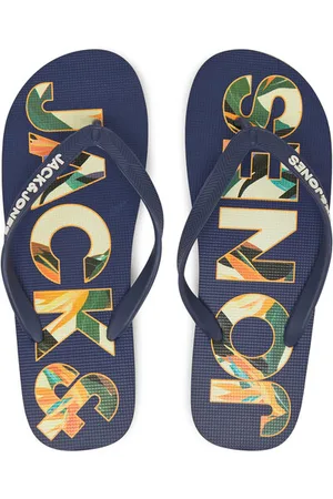 JACK & JONES Japonki Jfwlogo Palm Print Flip Flop Ln 12230642
