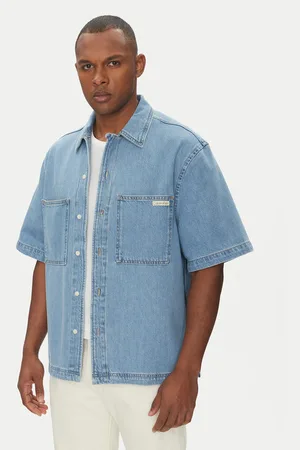 Calvin Klein Koszula jeansowa Bowler J30J327512 Relaxed Fit