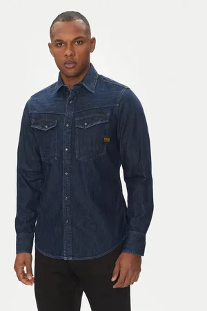 G-Star Koszula jeansowa Dakota D23616-D252 Slim Fit