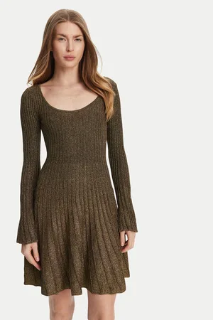 Staud Sukienka dzianinowa Raquel R25R2116LX Slim Fit