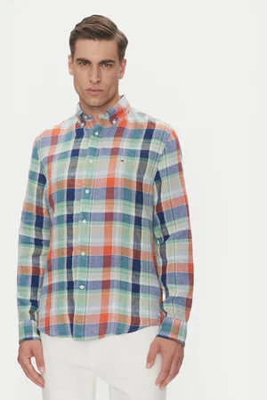 Tommy Hilfiger Koszula Summer Madras MW0MW39166 Regular Fit