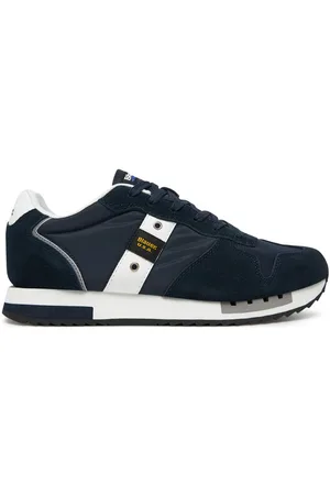 Blauer Sneakersy S5QUEENS01/MES-NVY/WHI