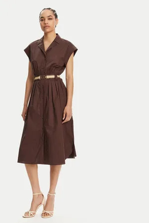 Twin-Set Sukienka koszulowa 251TT2102 Loose Fit