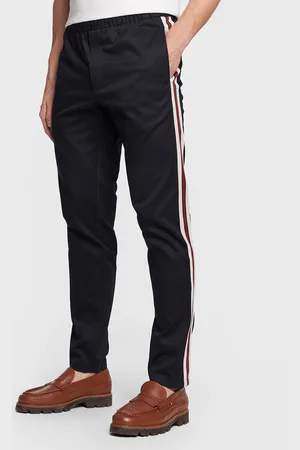 Tommy Hilfiger Spodnie materiałowe Chelsea Pull On Side Tape MW0MW29098 Relaxed Fit