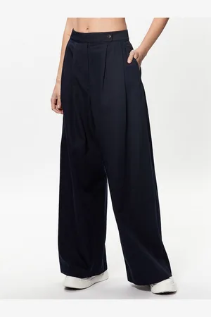 Tommy Hilfiger Spodnie materiałowe WW0WW38596 Wide Leg