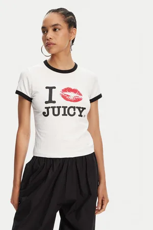 Juicy Couture T-Shirt I Kiss JCWCT125318 Slim Fit