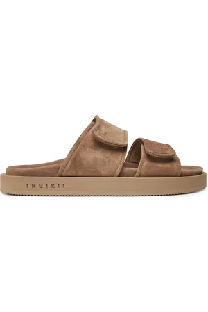 INUIKII Klapki Suede Double Band 50102-510