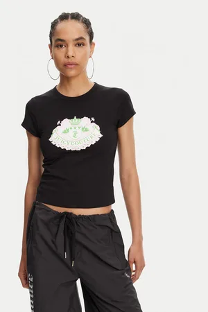 Juicy Couture T-Shirt Hibiscus JCGCT125041 Slim Fit