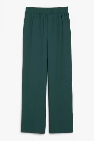 Monki High waist straight leg trousers