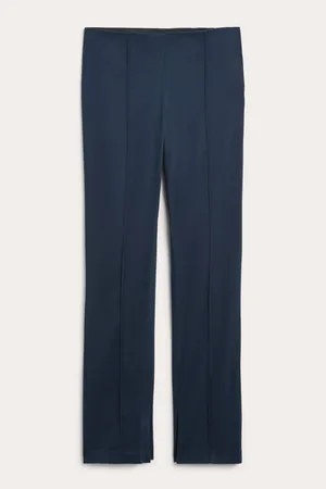 Monki Regular waist press crease trousers