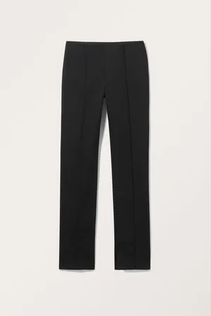 Monki Regular waist press crease trousers