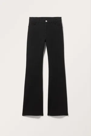 Monki Regular waist cotton trousers