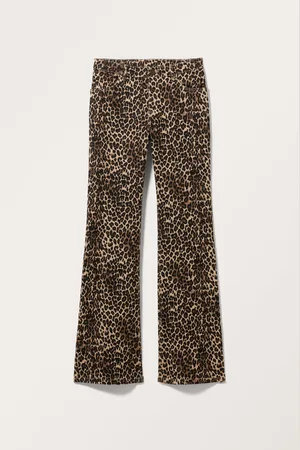 Monki Regular waist cotton trousers