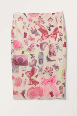 Monki Mesh midi skirt