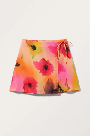 Monki Tie Mini Wrap Skirt