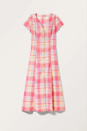 Monki Short Sleeve Maxi Shirt Dress