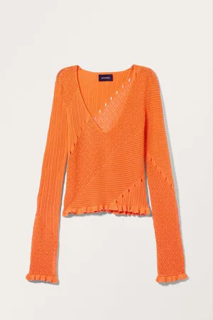 Monki Knitted Long Sleeve Top
