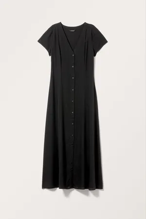 Monki Short Sleeve Maxi Shirt Dress