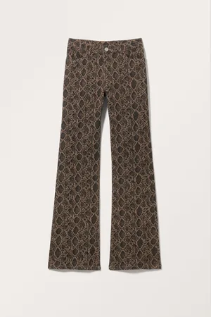 Monki Regular waist cotton trousers