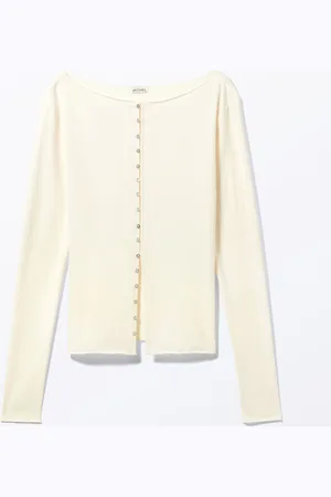 Monki Long Sleeve Button Top