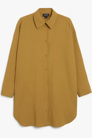 Monki Oversized button up shirt dress