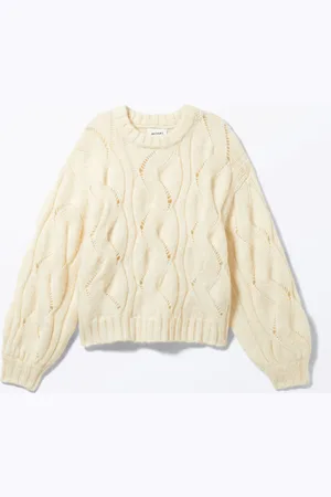 Monki Short Cable Knitted Sweater