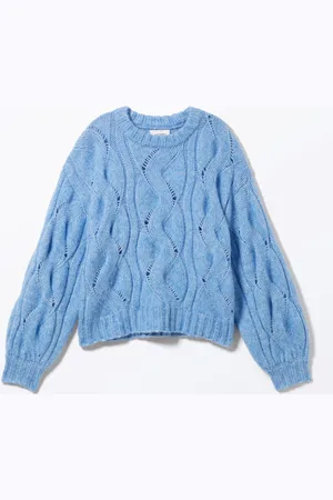 Monki Short Cable Knitted Sweater